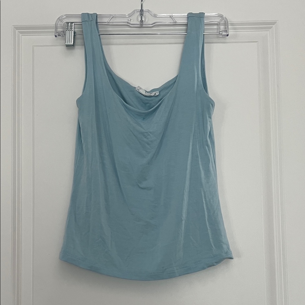 Carly Jean Los Angeles Sky Blue Tank Top